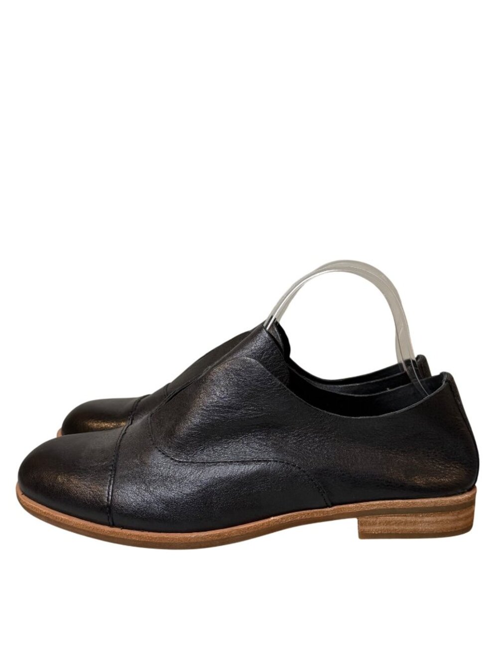 Kork Ease NOTTINGHAM Flat Shoe Womens 7.5M Black Leather Slip-on Loafers